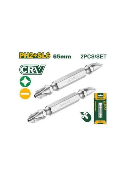 اشتري JADEVER Impact Screwdriver Bit PH2 + SL6, 65mm, JDSV0K11 في مصر