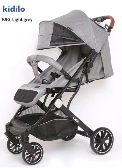 Buy High-quality single baby  stroller (grey ) K9G in Egypt