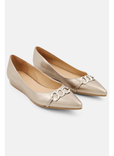 اشتري Women Katalie Slip On Flats Shoes, Sliver في السعودية