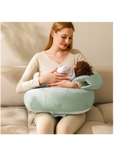 Buy Original Nursing Pillow for Breastfeeding, Plus Size Breastfeeding Pillows for More Support, with Adjustable Waist Strap and Removable Cotton Cover in UAE