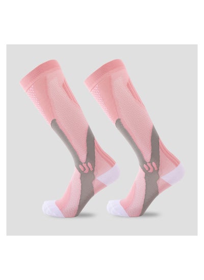 Buy Outdoor Cycling Fitness Slim Leg elastic Compression Socks Football Socks in Saudi Arabia