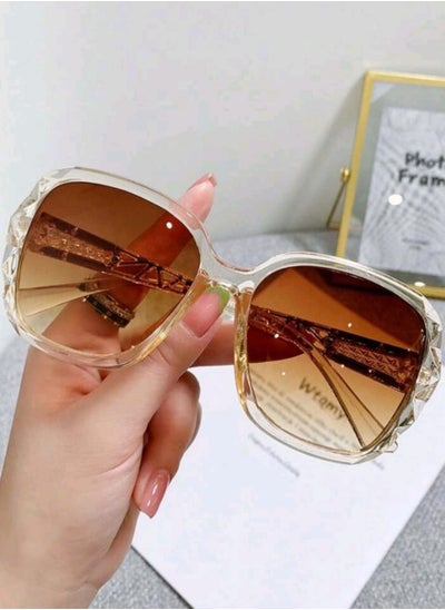 Buy Cute 1pc New Fashion Large Frame Trendy Round Face Glasses Shades in Egypt