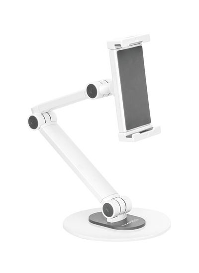 Buy 360° Adjustable tablet stand Adjustable with Rotating Base,Foldable Tablet Holder for Desk, Compatible with iPad Pro/Air/Mini and More, Silver in UAE