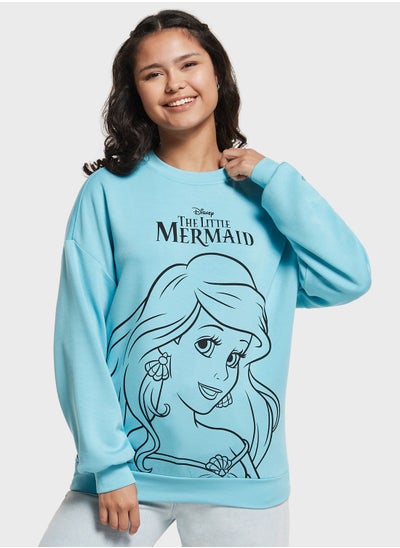 اشتري The Little Mermaid Print Sweatshirt في السعودية