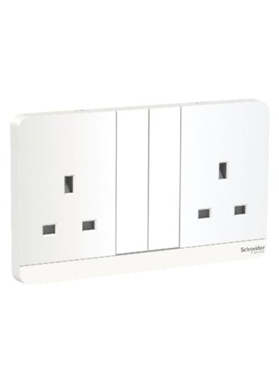 اشتري Schneider Electric AvatarOn, 2 switched socket, 3P, 13 A, 250 V, LED, White (Model Number-E83T25N_WE_G12) في الامارات