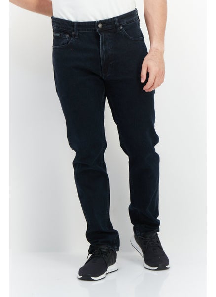 اشتري Men Slim Fit Plain Denim Jeans, Blue في الامارات