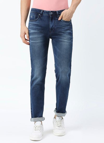 اشتري Mid Rise Faded Jeans with Pocket Detail في السعودية
