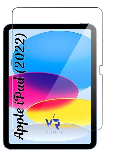 Buy Tempered Glass Screen Protector for Apple iPad 2022 Clear in UAE