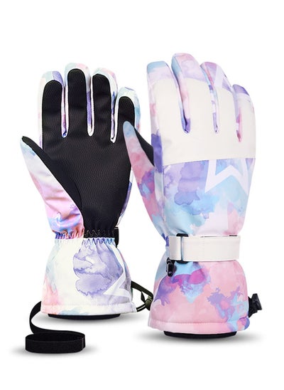 Buy Winter Gloves, Men Women Warm Waterproof Ski Gloves 5 Layer Touch Screen Snow Gloves for Cold Weather in Saudi Arabia