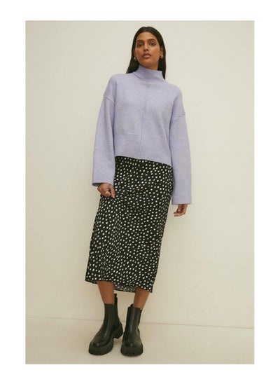 اشتري Polka Dot Printed Midi Bias Skirt في السعودية