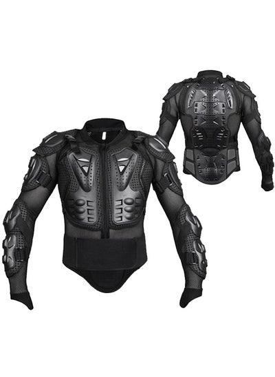 Buy Motorcycle Full Body Armor Jacket Shirt Spine Chest Protective Gear Motocross Motos Bikes Protector for Adult,L in Saudi Arabia