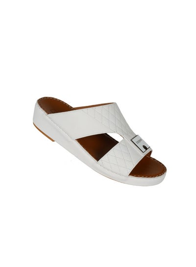 Buy 008-3379 Barjeel Uno Men Arabic Sandals VTS 11 White in UAE