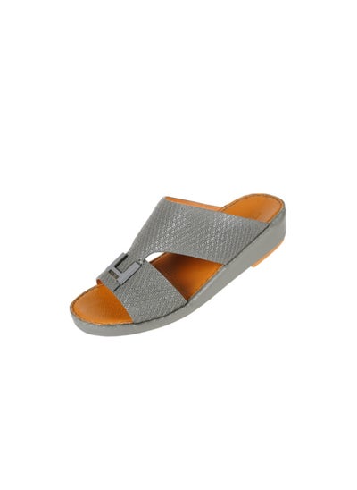 اشتري 008-3504 Barjeel Mens Arabic Sandals  BSP1-01 Dark Grey في الامارات