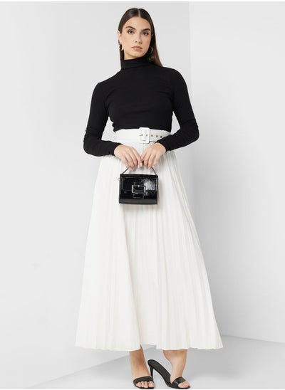 Buy Pleated A-Line Skirt in UAE