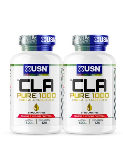 اشتري USN CLA Pure 1000 120 Plus 120 Softgel Combo في الامارات