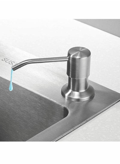 Buy Soap Dispenser for Kitchen Sink Brushed Silver in Saudi Arabia