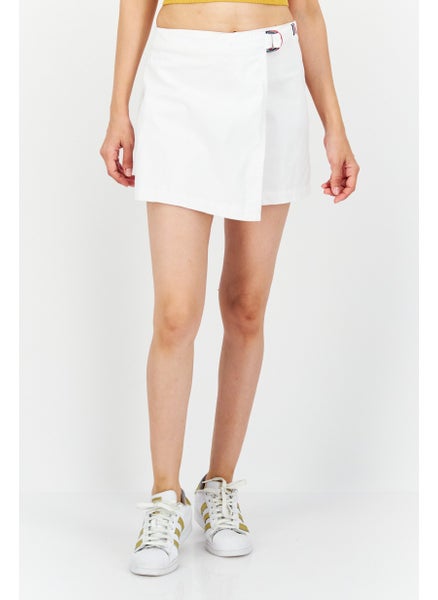 اشتري Women Solid Mini Short, White في الامارات