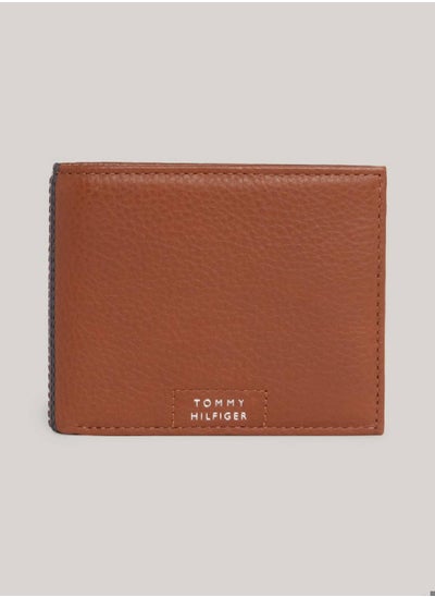 Buy Men's Premium Leather Small Credit Card Wallet -  Leather, Brown in UAE