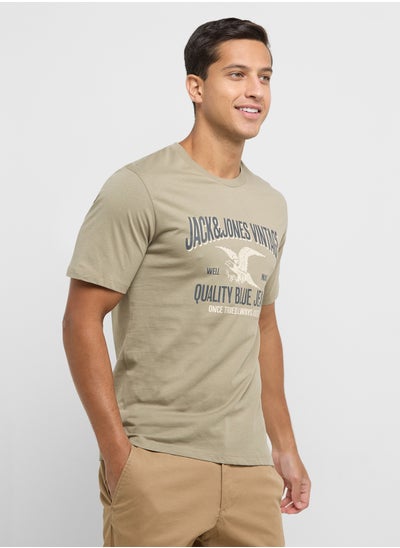 Buy Jprbluhudson Logo Print  Crew Neck T-Shirt in UAE