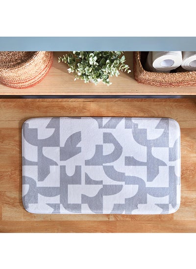 اشتري Aurora Dersy Foam Printed Bath Mat 75 x 45 cm في الامارات