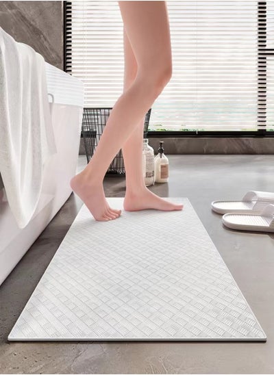 Buy 1-Piece Non Slip Bath Mat Bathroom Bathtub Mat With Suction Cups 70x40 cm in UAE