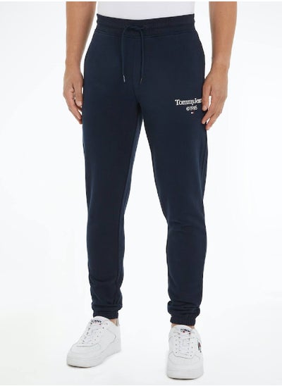 Buy Men's Slim Fit Entry Graphics Sweatpants - Cotton, Navy in Saudi Arabia