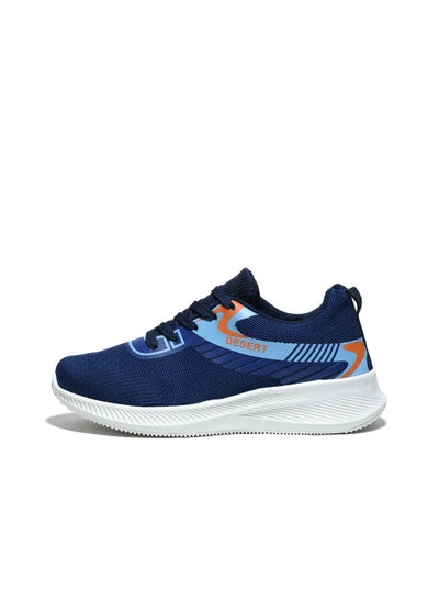 Buy Sportive Printed Lace-Up Textile  Sneaker For Men in Egypt
