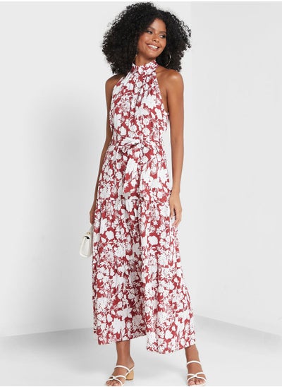 Buy Printed Halter Neck Dress in Saudi Arabia