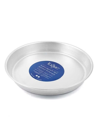 Buy Aluminium Round Oven Tray 38 cm / 1 mm ,Silver ,Jordan in UAE