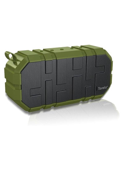 Buy TOR-325 Boom+ 10W Portable Bluetooth Speaker | Stereo Speaker with Heavy Bass| Up to 6 Hours Playtime (GREEN) in UAE