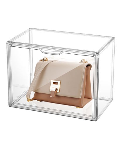 اشتري Acrylic Display Case Plastic Storage Boxes, Clear Handbag Display Case, Acrylic Purse Storage Organizers, Plastic Storage Boxes, for Handbags, Shoes, Collectibles, Cosmetic and Toys في الامارات