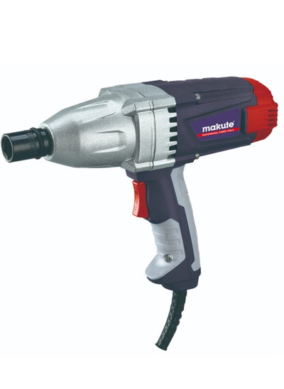 Buy Electric Impact Wrench 380W  with 200Nm Max Torque, Variable Speed, 1/2" Chuck, and 360° Adjustable Handle for Heavy-Duty Applications- EW116 in UAE