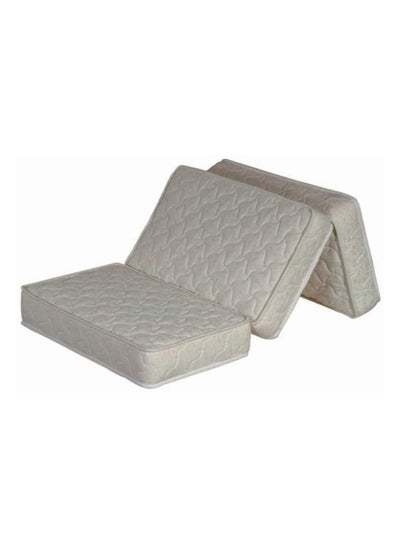 Buy COMFY DREAM BELL FOLDING WHITE SEMI MEDICATED FOLDING MATTRESS 180 X 90 X 7 CM in UAE