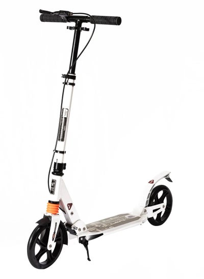 Buy Folding Scooter with Hand Brake, Black and White Scooter in Saudi Arabia