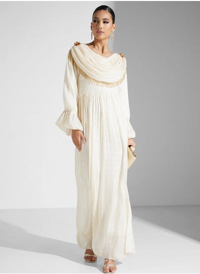 اشتري Pleated Zip Detail Dress في الامارات