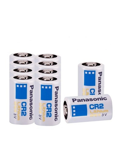 Buy 10-Pieces Panasonic CR2 PHOTO Power Lithium 3V Batteries in UAE