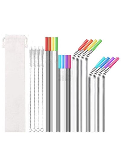 اشتري 20-Piece Straw Set Reusable في السعودية