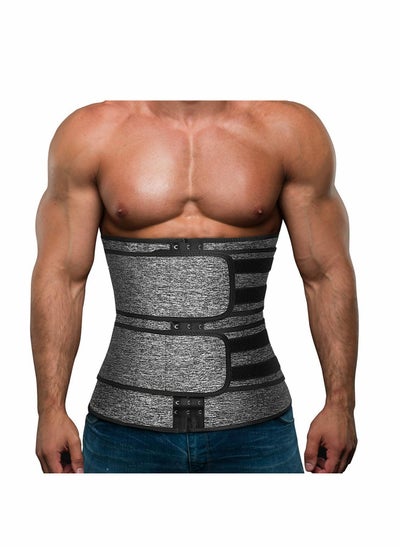 Buy Waist Trimmer Trainer Belt Workout for Women Men, Slimming Weight Loss Fitness Fat Burner Trimmer Band Back Support in UAE