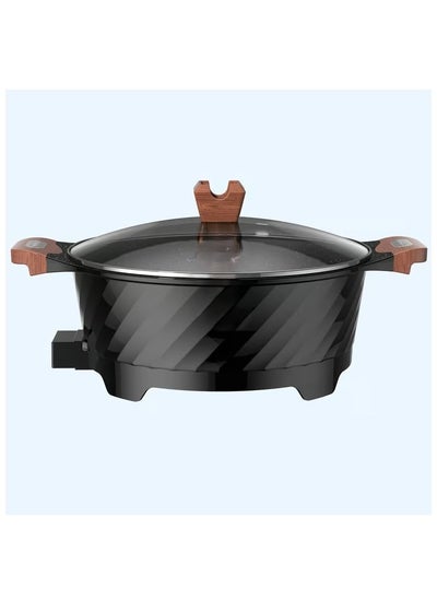 Buy 9 in 1 10L 1800W electric cook pot with wooden handles & knob. in UAE