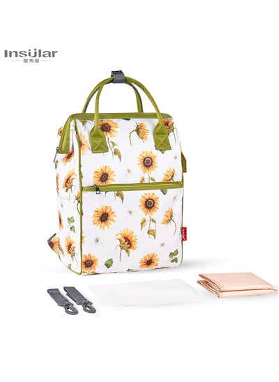 Buy waterproof large capacity mommy bag multi functional maternal and infant backpack in UAE