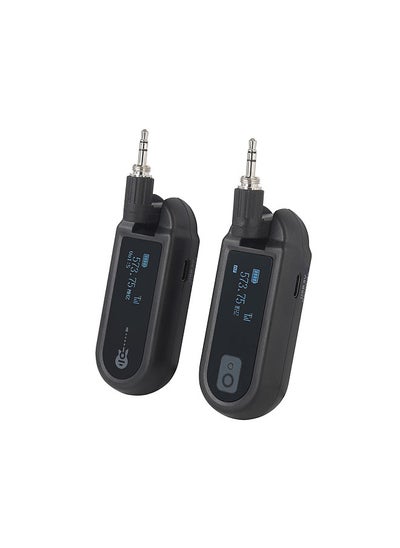 Buy Wireless Guitar System Rechargeable Guitar Transmitter Receiver Set UHF Adjustable Volume in Saudi Arabia