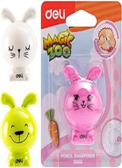 اشتري Deli Rabbit Sharpener - Assorted Colours - Pack of 6 - Birthday Return Gift في مصر