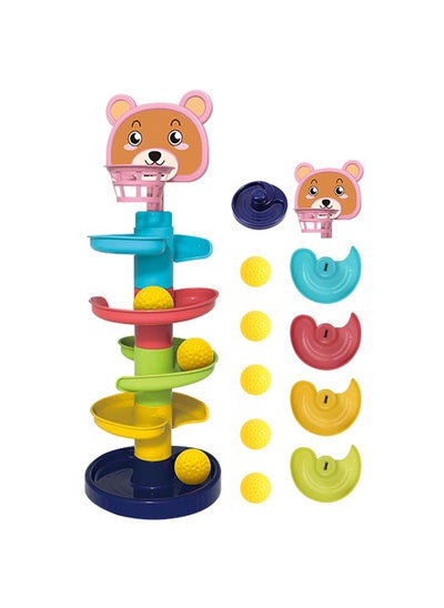 Buy 5-Layer Roll Ball for Baby, Colorful Montessori Toys with Detachable Slides, Suitable for Parent-Child Interactive Games and Early Education in Saudi Arabia