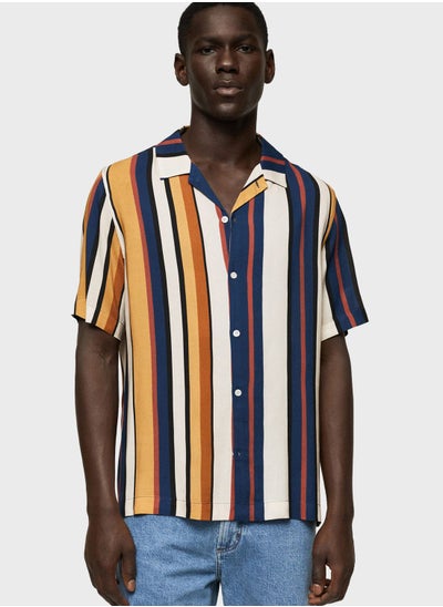 Buy Striped Regular Fit Shirt in UAE