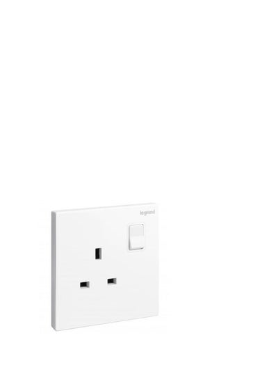 Buy Legrand 13A Switch Socket 1Gang + Neon Galion White in UAE