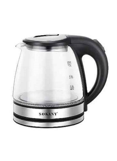 Buy Glass/Pyrex  Electric Kettle 1.2  Liter - 1500 W (SK-SH-1059) in Egypt