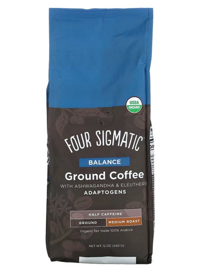 Buy Adaptogens Ground Coffee with Ashwagandha and Eleuthero Balance Medium Roast in UAE