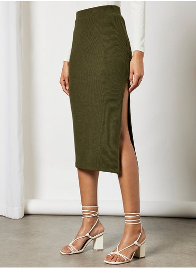 Buy Knitted Midi Skirt in Saudi Arabia