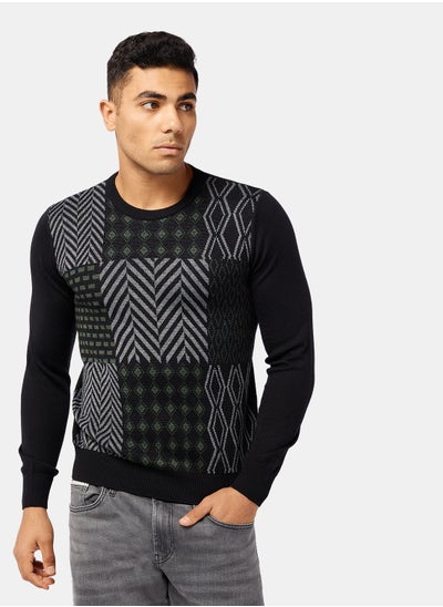 Buy Geometric Pattern Pullover in Egypt