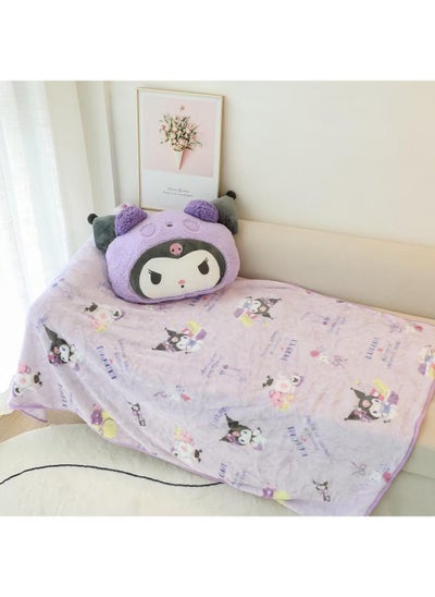 Buy Sanrio 2-In-1 Plush Pillow Blanket Kuromi Gift For Girls Office Gifts Birthday Gifts in UAE